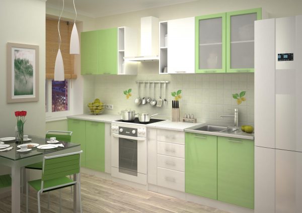 Зеленая кухня. Варианты использования цвета (10 фото).